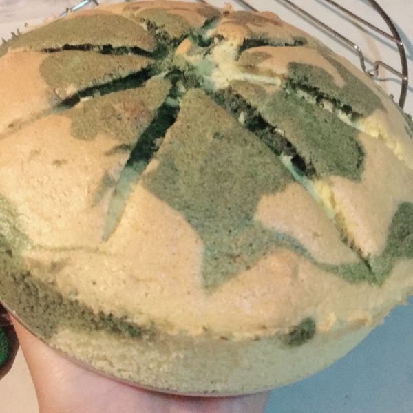 迷彩戚風蛋糕：林語筑 一起做