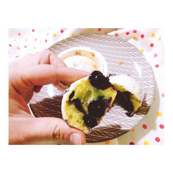 藍莓瑪芬蛋糕 : Ariel一起做