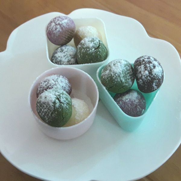 彩色雪球餅乾：Nina 一起做