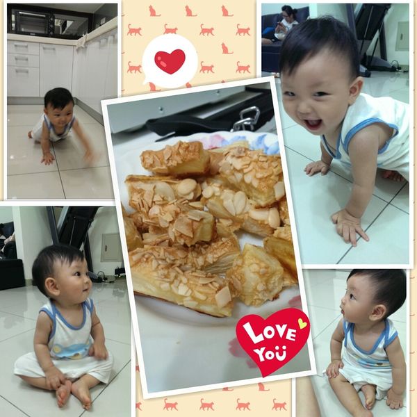 超簡易♫杏仁千層酥派❤：Chih-Pin Hsu 一起做