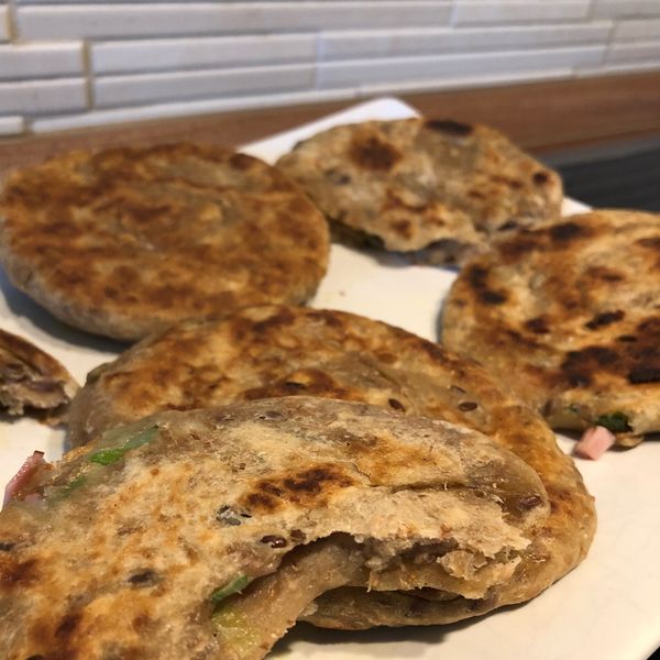 蔥油餅 （超簡單）：Doreen 一起做