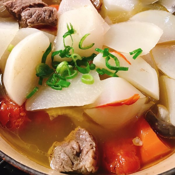 清燉番茄牛肉湯：朴恩土 一起做
