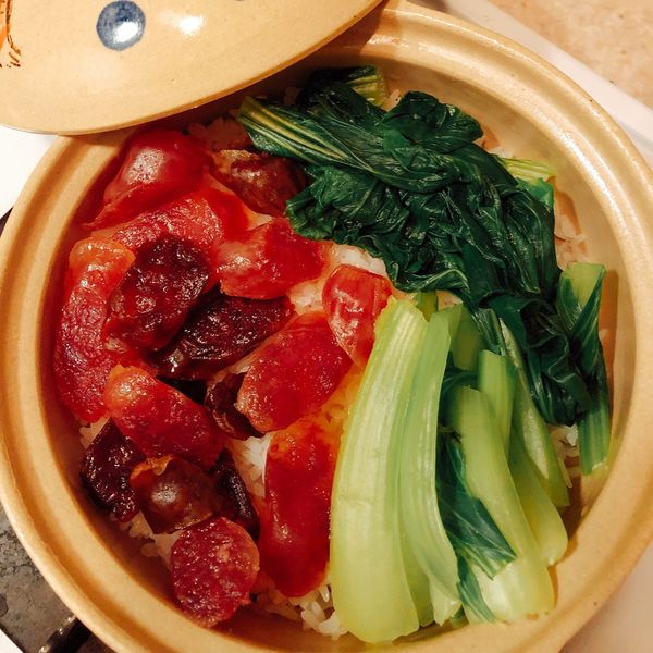 雙味臘腸電鍋煲飯:Lynn Chen 一起做