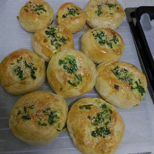 蔥花麵包 *低溫發酵*：Momoko  Nakasaki 一起做