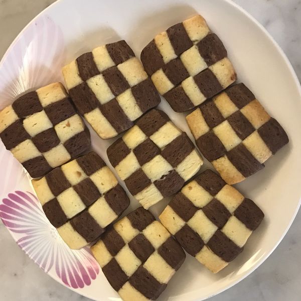 棋格餅乾 : 林咪歐一起做