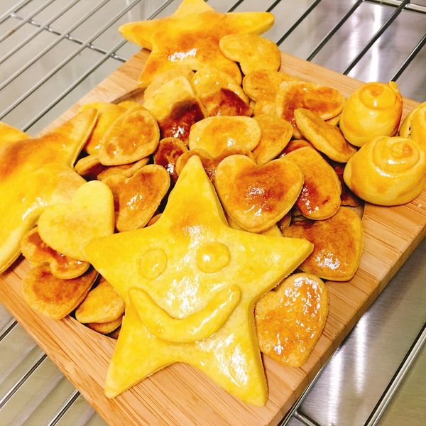 南瓜狗餅乾(犬配方)：熊熊 一起做