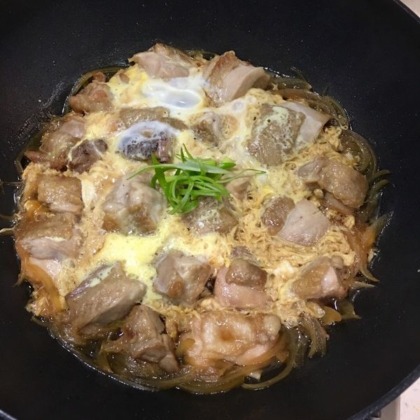 親子丼 : 小手一起做