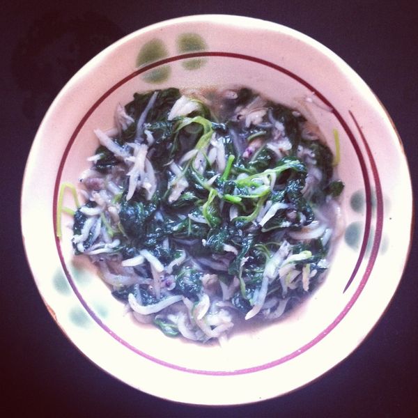 吻仔魚莧菜羹 : Nicole Wu一起做