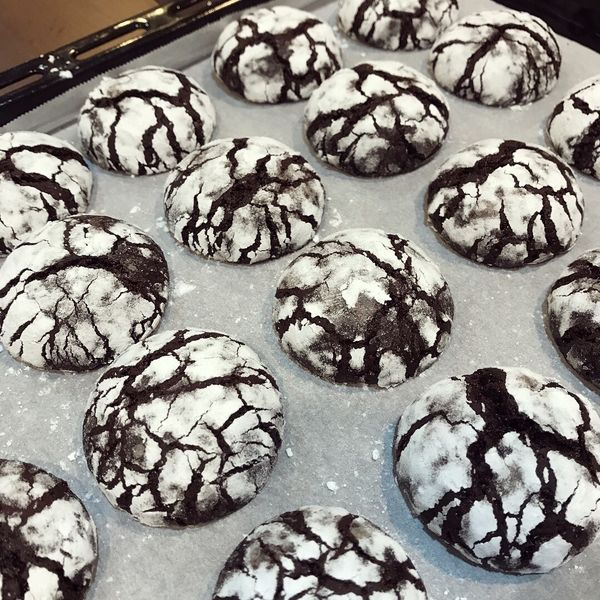 《應景聖誕》雪花裂紋可可餅乾～植物油版本 : 何佳珈一起做