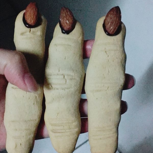 【萬聖節限定】巫婆手指餅乾：寶寶._. 一起做