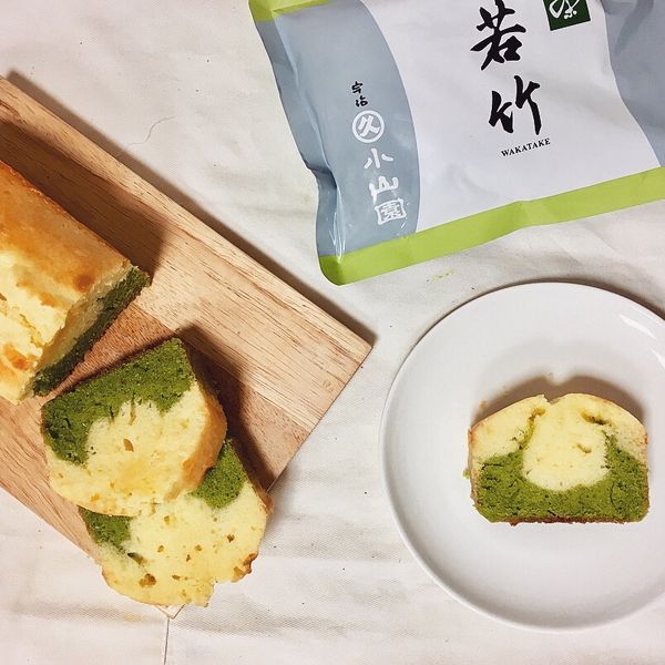 抹茶牛奶磅蛋糕 : Irene一起做