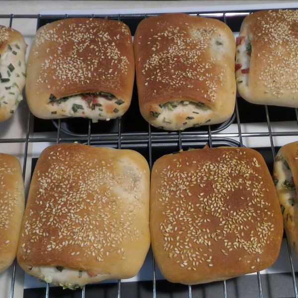 火腿起司蔥餅(國際牌2000T) : Kkwjo Lin一起做