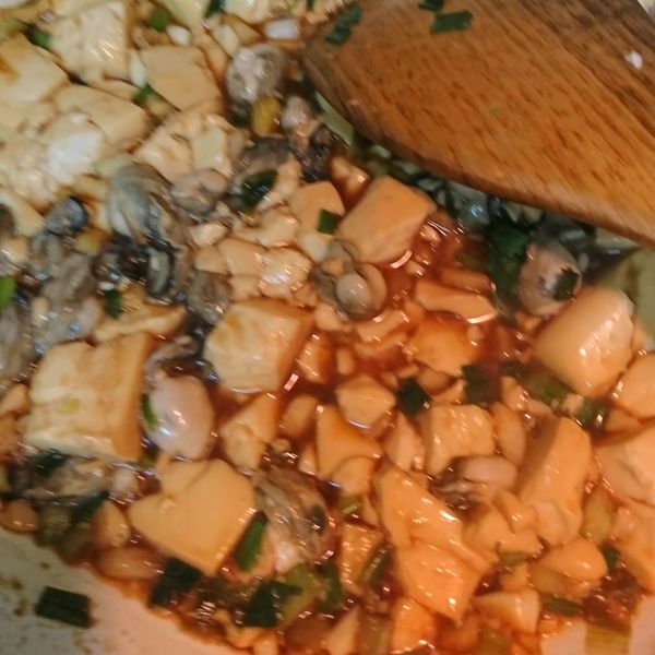 紅燒鮮蚵豆腐 : 黃俐綾一起做