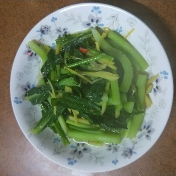 炒芥藍菜花~阿基師偷呷步~ : 蔡昕羚一起做