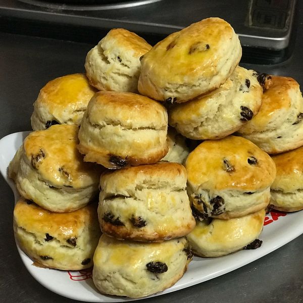 鮮奶油蔓越莓司康🍒🍒🍒：李怡芳 一起做