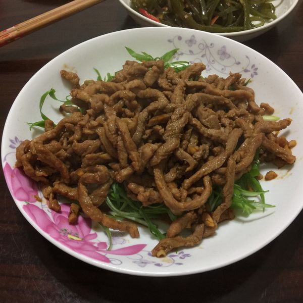 家常菜 京醬肉絲 : 潔米煮飯飯一起做