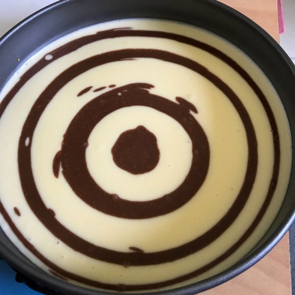 🎂斑馬紋巧克力乳酪蛋糕(鮮奶版)🎂 : Sharene Li Ting一起做