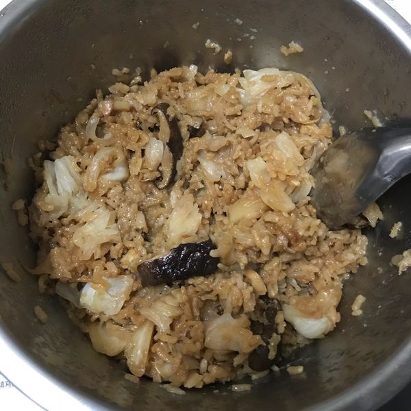 日式高麗菜干貝炊飯：Sun Faris  一起做