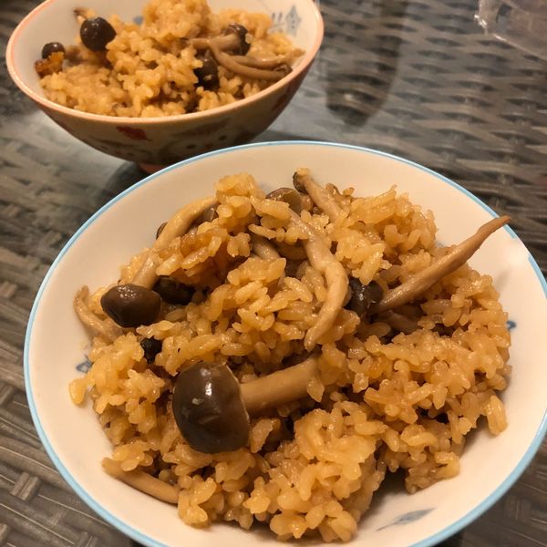 日式松茸炊飯 : April一起做