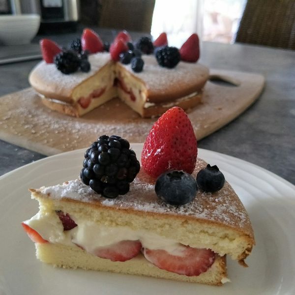 草莓波士頓派:Hannah Chen 一起做