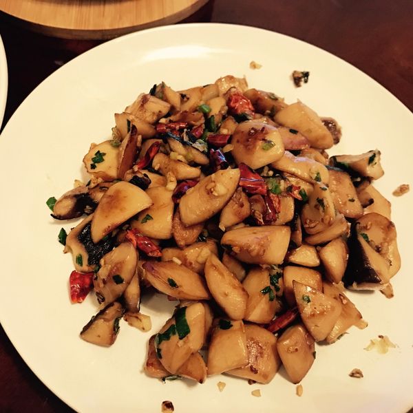 熱炒椒鹽杏鮑菇 : Grace一起做