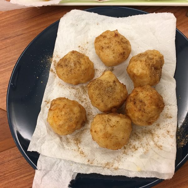 香炸花枝丸：花式小燒包烤cake 一起做