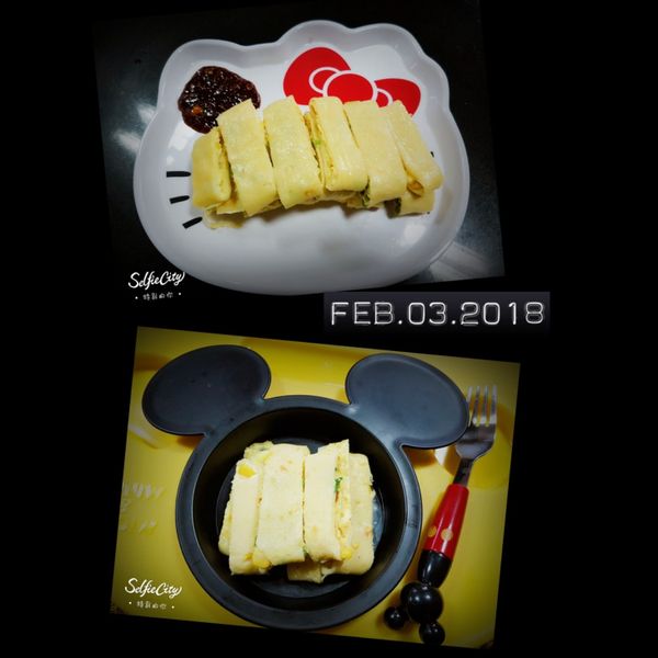 自製蛋餅皮+玉米起司蛋餅+花生蛋餅 : 郭莎兒一起做