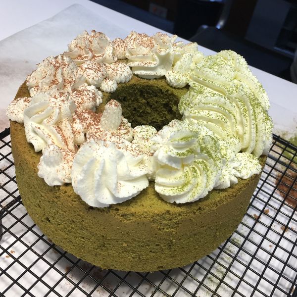 抹茶戚風蛋糕 · 不沾模具版 🍃 : 楊凱莉一起做