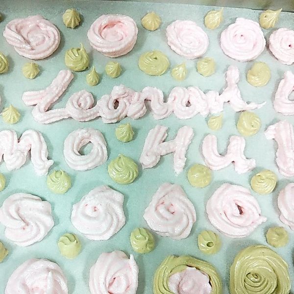 蛋白霜餅乾：Leo 一起做