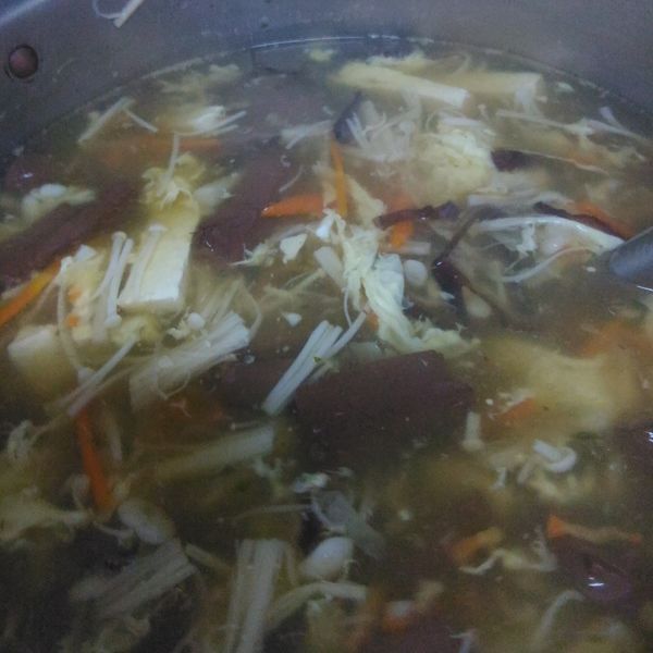 酸辣湯：容 一起做