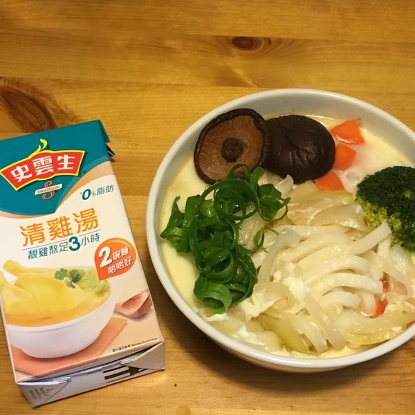 蒸蛋烏龍麵 : 皮自強一起做