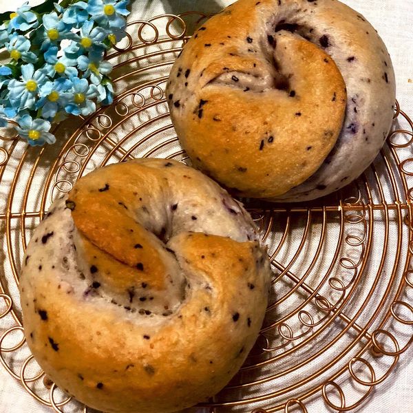 藍莓貝果 : Connie一起做