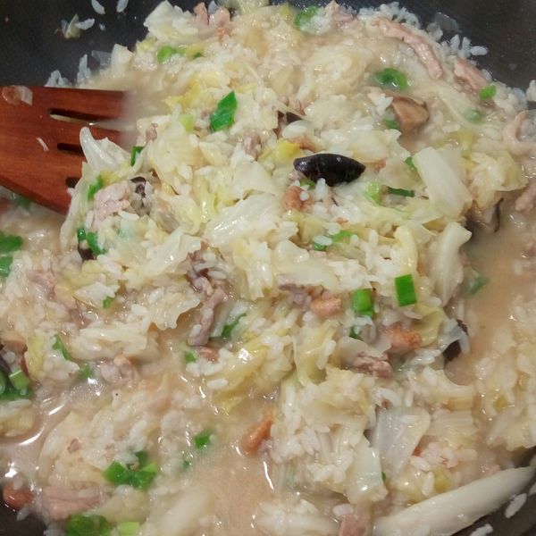 高麗菜鹹粥：Candice Wang 一起做