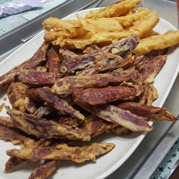 酥炸地瓜薯條

#郭爸小農地瓜 : 花哞食堂一起做