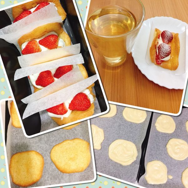 韓國流行排隊甜點。草莓蛋糕捲 : Chiao-Wei Lee一起做