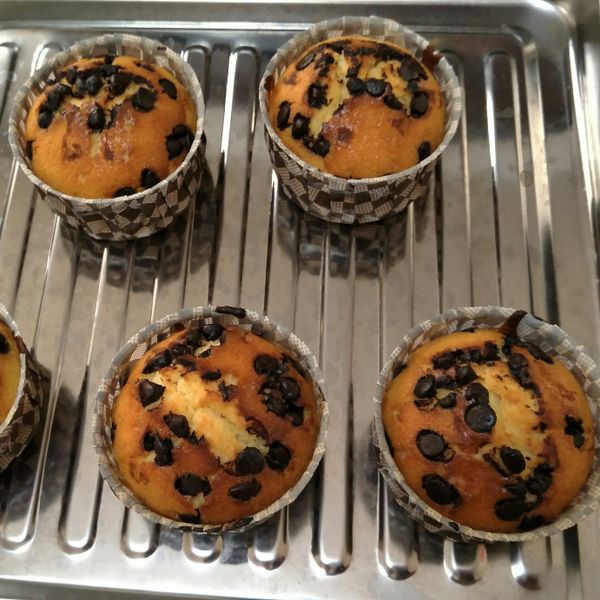 零失敗巧克力豆馬芬蛋糕(鬆餅粉):許雅婷 一起做