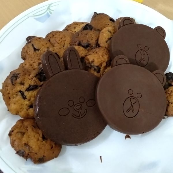 甜入你❤️ 蔓越莓巧克力豆餅乾：柚子 一起做