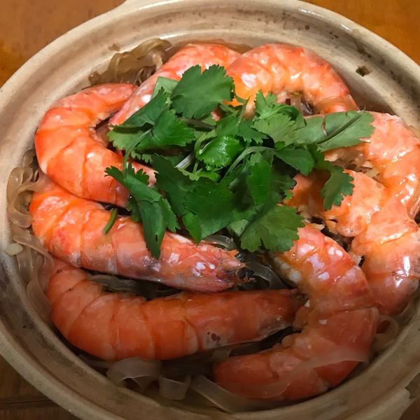 鮮蝦粉絲煲 : fang一起做