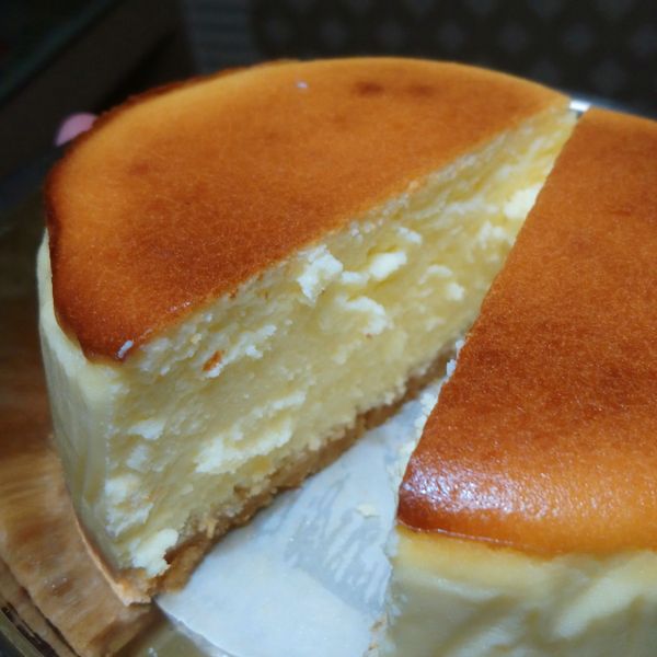 紐約重乳酪蛋糕佐覆盆子淋醬 水波爐烘烤：Wenbo Chang 一起做