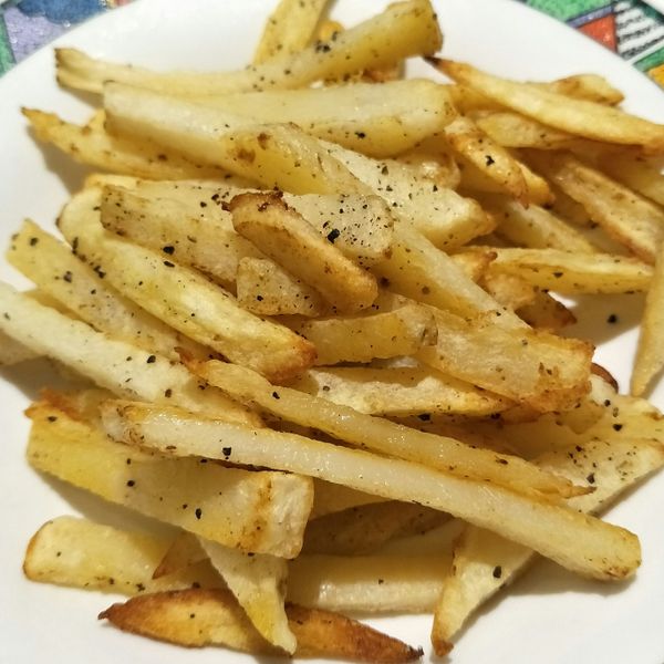 香烤奶油椒鹽薯條 : mandy一起做