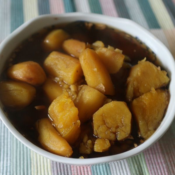 超簡單黑糖薑汁地瓜湯 : 小喬君Joyc一起做