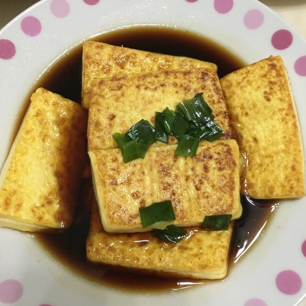 蔥燒豆腐 : 小希一起做