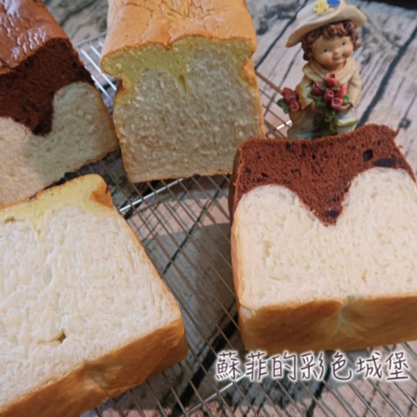 蛋糕吐司(巧克力蛋糕&白吐司)-優雅冬季 : 蘇菲的彩色城堡一起做