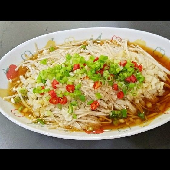 蒜蓉嫩蒸金針菇 10分鐘上菜 : 江翠屏一起做