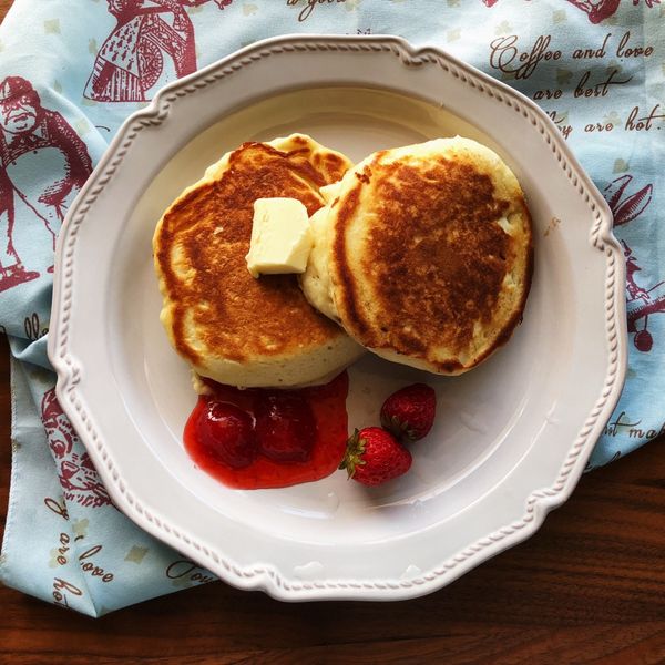 三步驟完成會呼吸的「舒芙蕾鬆餅」❤ : 肥嘟嘟右衛門一起做