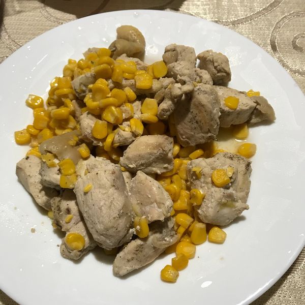 黃金玉米炒嫩雞胸肉 : 小狐一起做