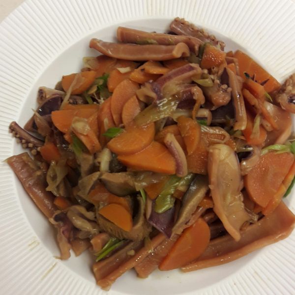 辣炒蒜瓣魷魚一夜干 : 黃淑玲一起做