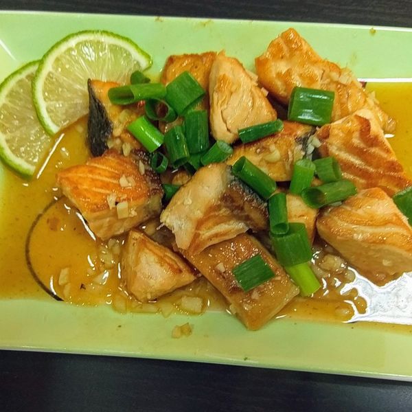 蜂蜜大蒜鮭魚 : Saxon Liao一起做