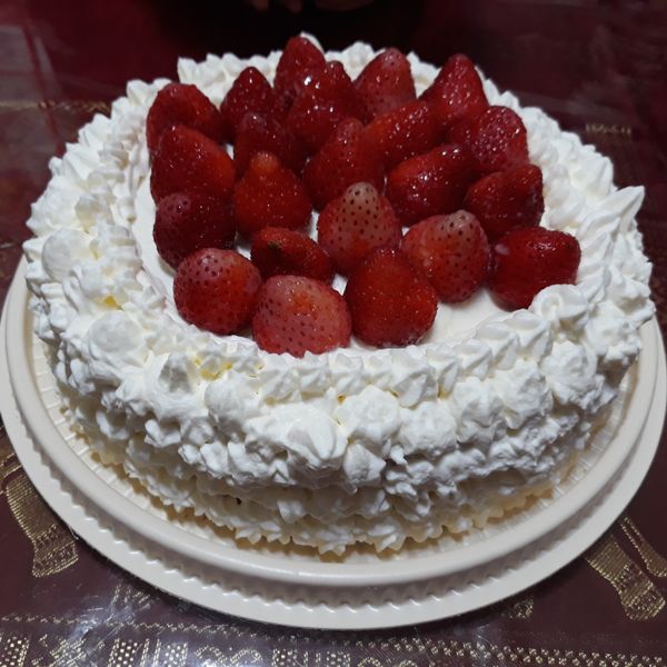 單純的美味~草莓鮮奶油蛋糕 : 游鎧瑄一起做