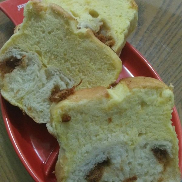 肉鬆蛋糕吐司：豆媽咪 一起做